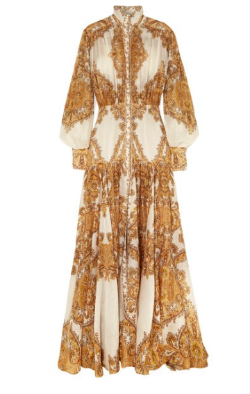 ZIMMERMANN Zippy printed silk maxi ...